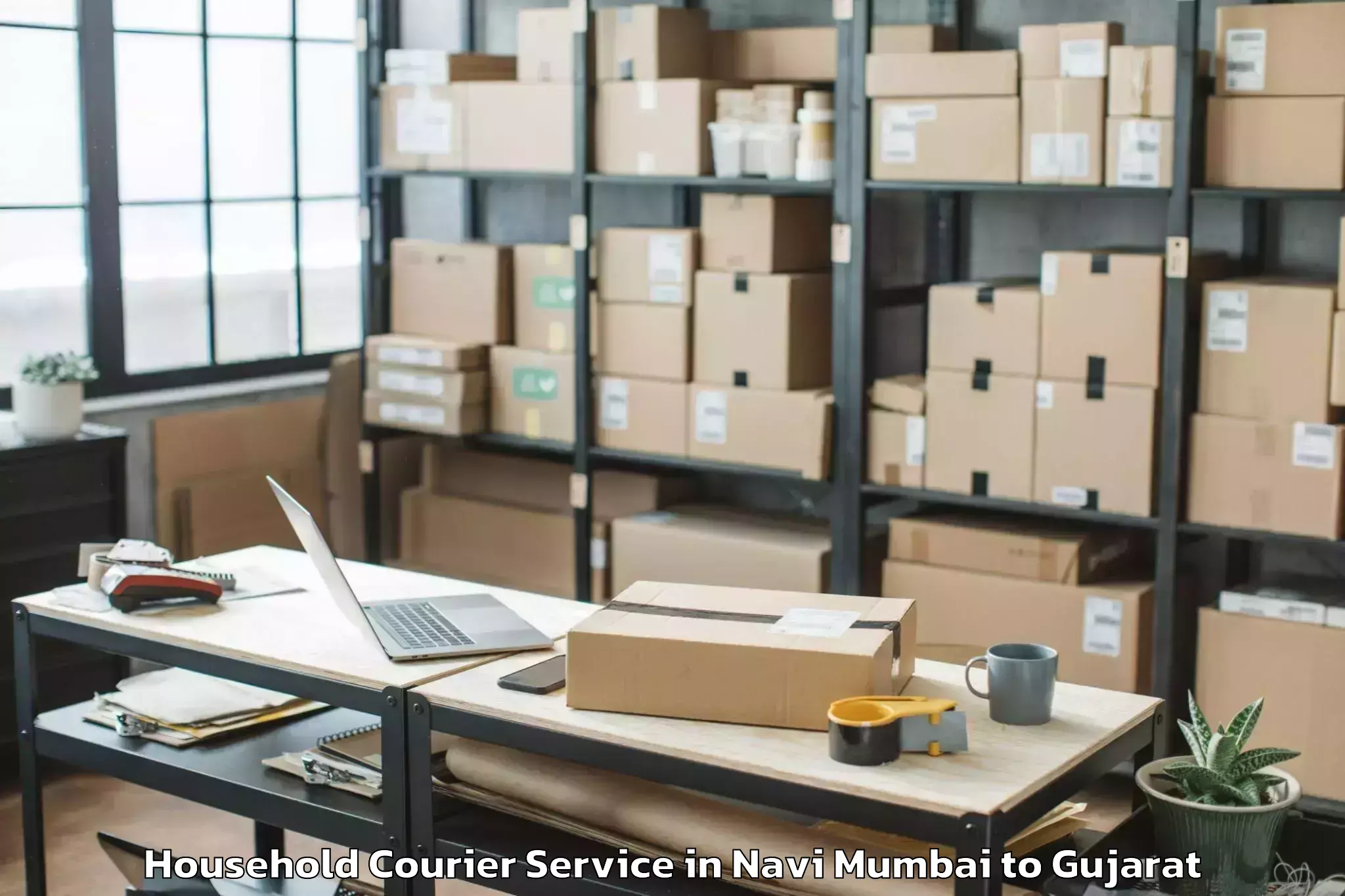 Book Navi Mumbai to Dhasa Household Courier Online